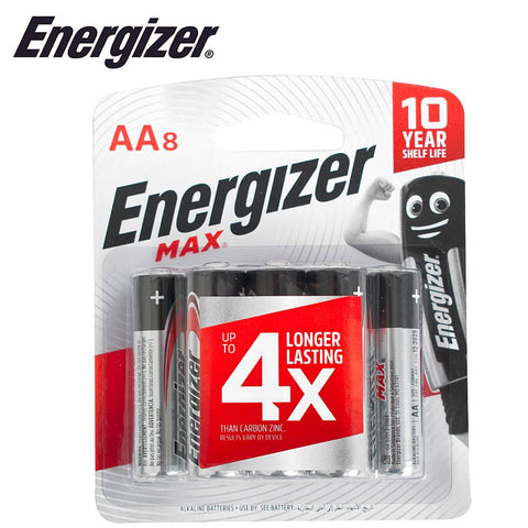 Energizer Max: Aa - 8 Pack (Moq 12 freeshipping - Africa Tool Distributors
