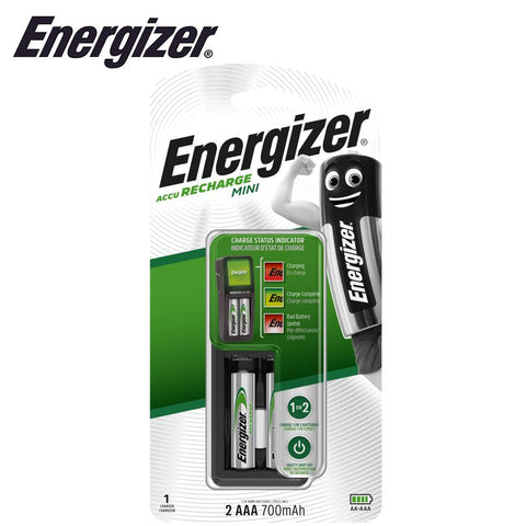 Energizer Mini Charger With Status Indicator (Aa & Aaa) +2 Aaa Batteri freeshipping - Africa Tool Distributors