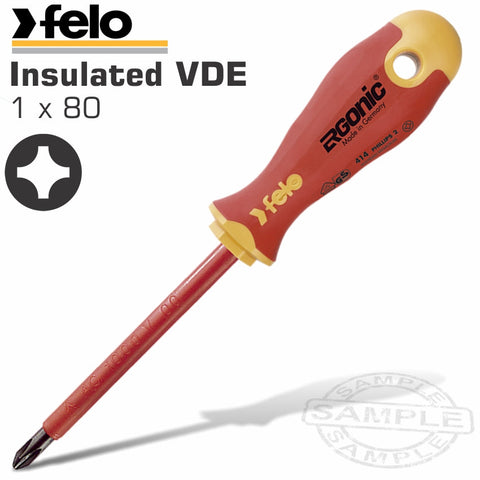 Felo 414 Ph1X80 S/Driver Ergonic Insulated Vde freeshipping - Africa Tool Distributors