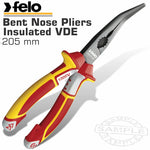 Felo Plier Long Nose Bent 205Mm Insulated Vde freeshipping - Africa Tool Distributors