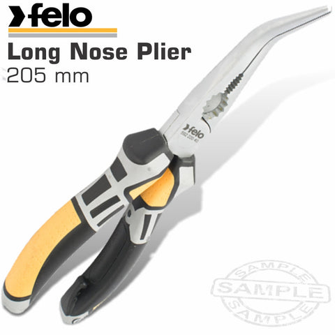 Felo Plier Bent Long Nose 205Mm freeshipping - Africa Tool Distributors