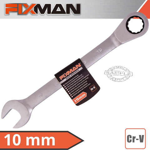 Fixman Combination Ratcheting Wrench 10Mm freeshipping - Africa Tool Distributors