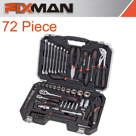 Fixman Socket Tool Set 72Pc 1/4'&1/2' Drive freeshipping - Africa Tool Distributors