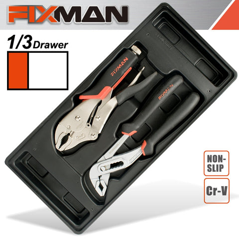 Fixman Tray 2 Piece Plier Set Groove Joint Pliers 10' And Lock Grip Pl freeshipping - Africa Tool Distributors