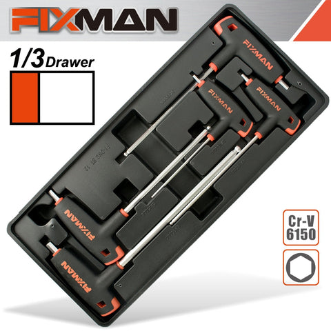 Fixman 5-Pc L-Handle Hex Keys W-Ball Head 3-4-5-6-8Mm freeshipping - Africa Tool Distributors