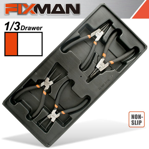 Fixman Tray 4 Piece 6' Internal And External Circlip Pliers freeshipping - Africa Tool Distributors