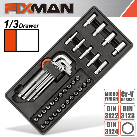 Fixman 33-Pc 1/4' Dr.Sockets & Accessories freeshipping - Africa Tool Distributors