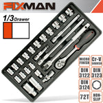 Fixman Tray 24 Piece 3/8' Drive Sockets And Accessories freeshipping - Africa Tool Distributors
