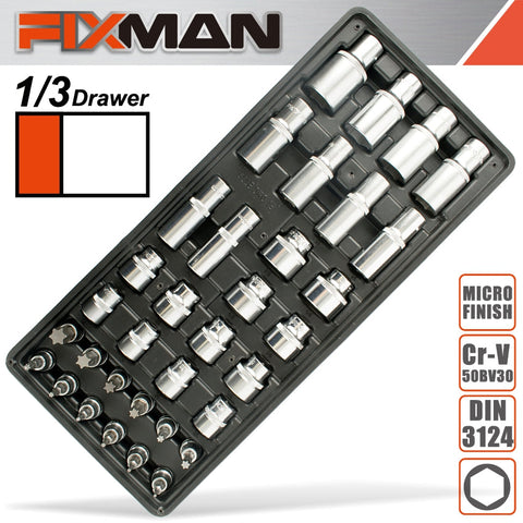 Fixman 34-Pc 3/8' Dr.Sockets freeshipping - Africa Tool Distributors