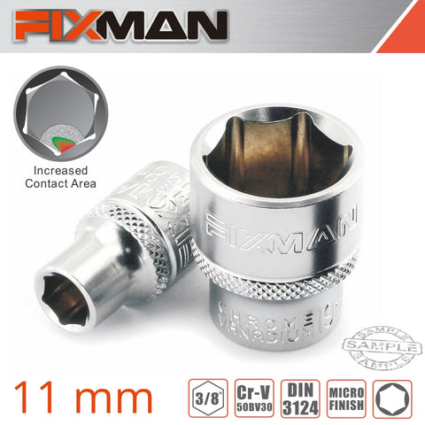 Fixman 3/8' Drive Hex Socket 11Mm freeshipping - Africa Tool Distributors