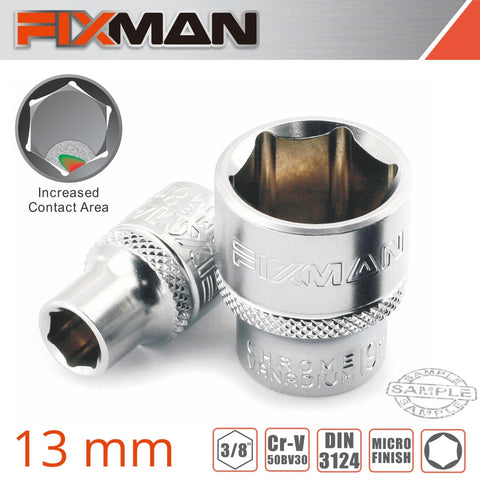 Fixman 3/8' Drive Hex Socket 13Mm freeshipping - Africa Tool Distributors