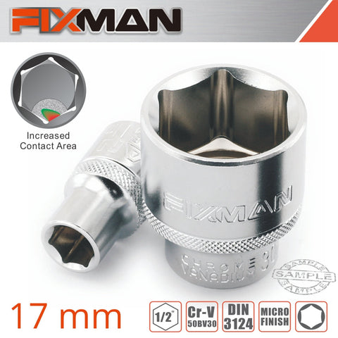 Fixman 1/2' Drive Hex Socket 17Mm X 23.8Mm freeshipping - Africa Tool Distributors