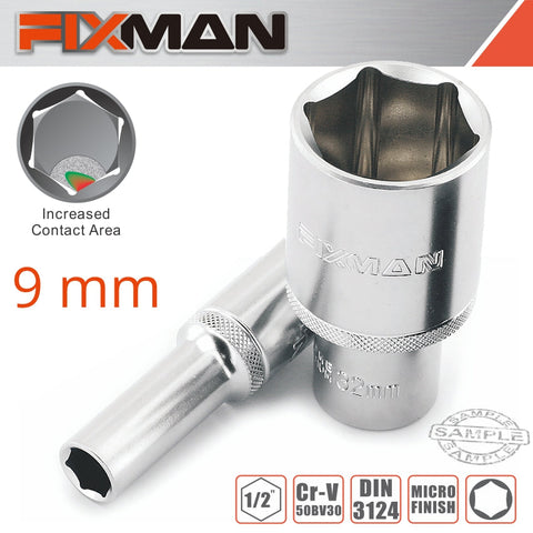 Fixman 1/2' Dr Deep Socket 9Mm freeshipping - Africa Tool Distributors
