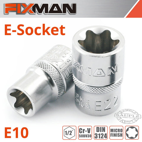 Fixman 1/2' Drive E-Socket 6 Point E10 freeshipping - Africa Tool Distributors