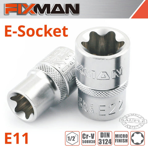 Fixman 1/2' Drive E-Socket 6 Point E11 freeshipping - Africa Tool Distributors