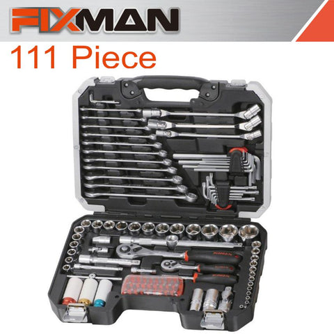 Fixman Socket Tool Set 111Pc 1/4'&1/2' Drive freeshipping - Africa Tool Distributors