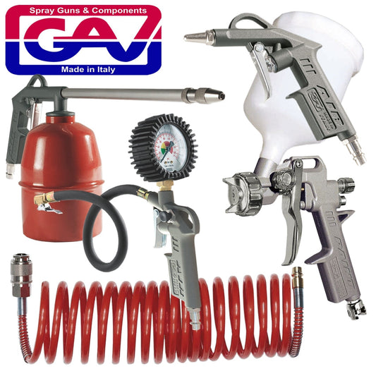 Spray Gun Kit 5Piece W/162A freeshipping - Africa Tool Distributors