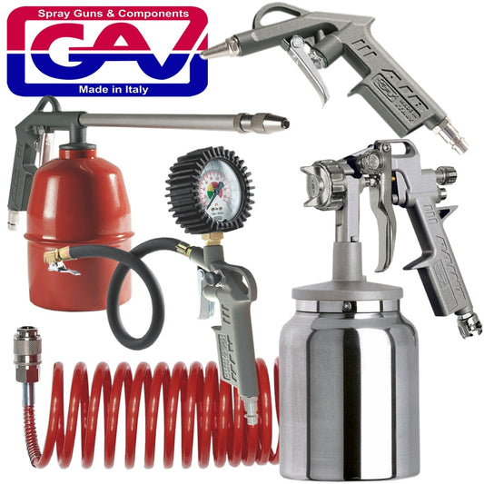 Spray Gun Kit 5Piece W/162B freeshipping - Africa Tool Distributors