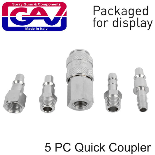 Quick Coupler Set 5Piece Packaged freeshipping - Africa Tool Distributors