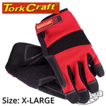Tork Craft Work Glove X-Large-All Purpose Red With Touch Finger freeshipping - Africa Tool Distributors