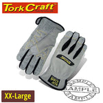 Tork Craft Mechanics Glove 2X Large Synthetic Leather Palm Spandex Back freeshipping - Africa Tool Distributors