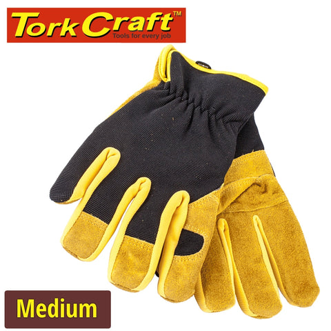 Tork Craft Glove  Leather Palm  Medium freeshipping - Africa Tool Distributors