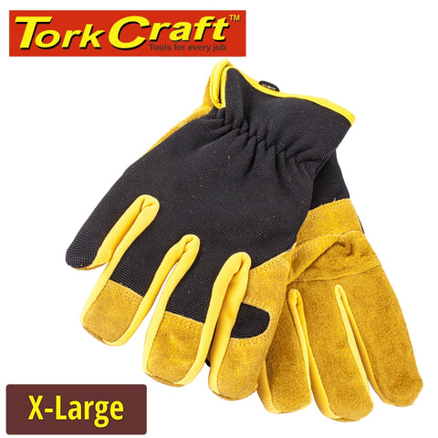 Tork Craft Glove  Leather Palm X-Large freeshipping - Africa Tool Distributors