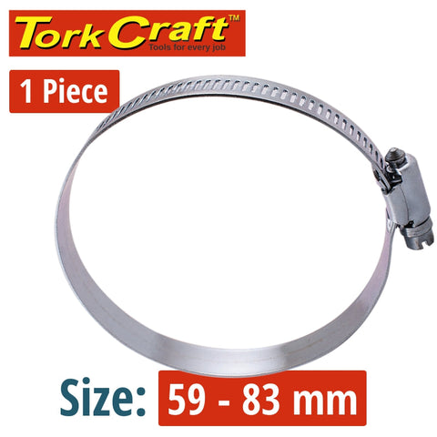 Tork Craft Hose Clamp 59-83Mm Each K44 freeshipping - Africa Tool Distributors