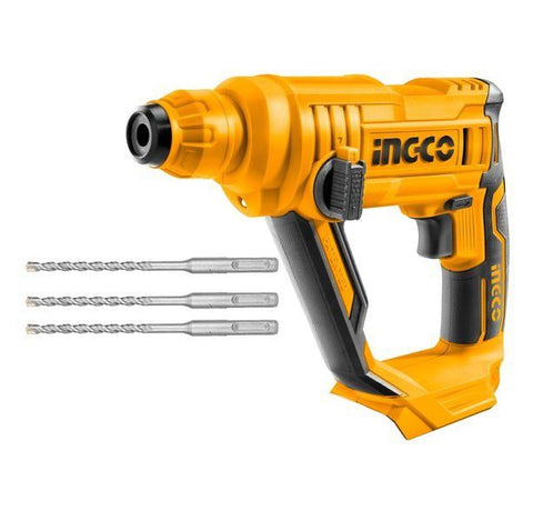 Special - Ingco - Rotary Hammer With 3 Drill Bits (Cordless) - 20V freeshipping - Africa Tool Distributors