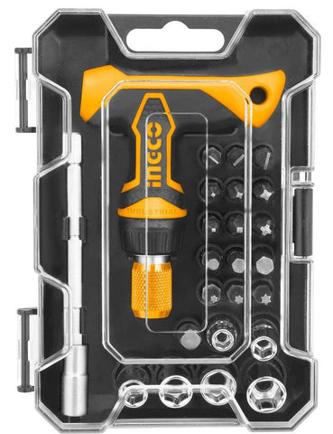 Ingco - 24 Piece Interchangeable T-Handle Screwdriver & Socket Set freeshipping - Africa Tool Distributors