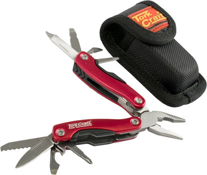 Tork Craft MULTITOOL RED MINI WITH NYLON POUCH