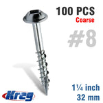 Kreg Kreg Pocket Hole Screws 1-1/4' #8 Coarse Washer Head 100Ct