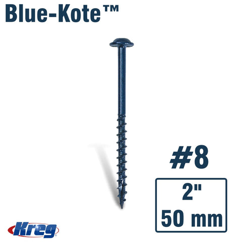 Kreg Blue-Kote Wr Pocket Screws 2'#8 Coarse Washer Head 50Ct freeshipping - Africa Tool Distributors