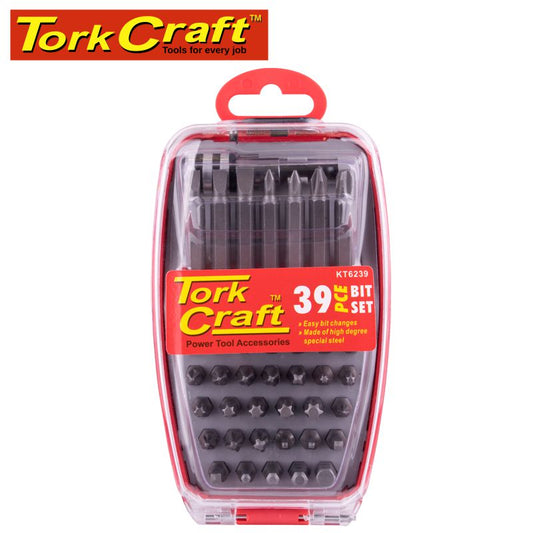 Screwdriver Bit Set 39Pc 25Mm 50Mm Bits With Quick Release Bit Holder freeshipping - Africa Tool Distributors