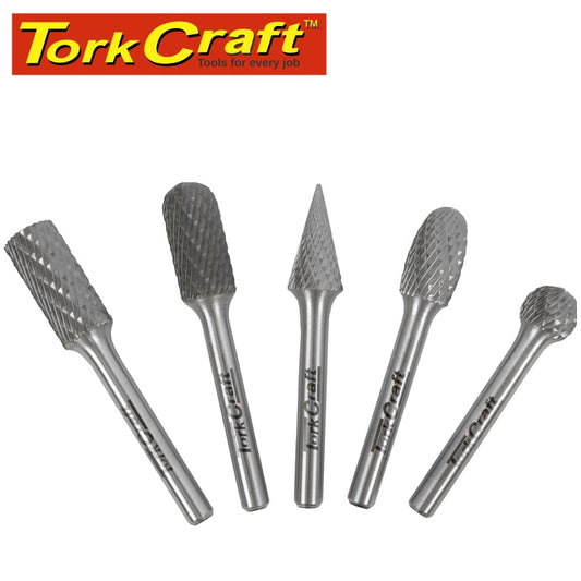 Rotary Burr Set 5 Pc Asstd 12Mm Dia Tungsten freeshipping - Africa Tool Distributors