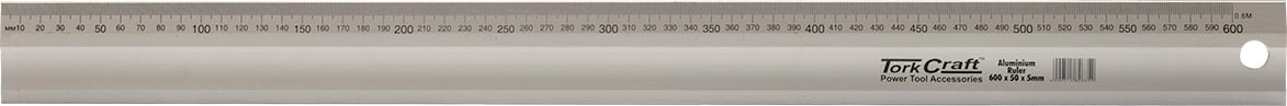 Tork Craft ALUMINIUM STRAIGHT EDGE RULER TYPE B 600X50X5.0MM