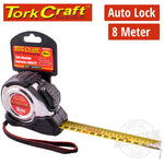 Tork Craft Measuring Tape Self Lock 8M X 25Mm S/S & Rubber Casing Matt Finish freeshipping - Africa Tool Distributors