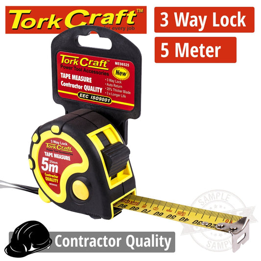 Measuring Tape Multi Lock 5M X 25Mm Long Life Contractor freeshipping - Africa Tool Distributors