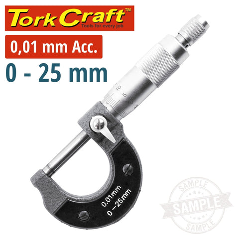 Tork Craft Micrometer 0-25Mm Manual freeshipping - Africa Tool Distributors