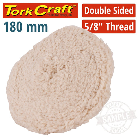 Tork Craft Double Sided Wool Buff 7' 180Mm With 5/8 Thread freeshipping - Africa Tool Distributors