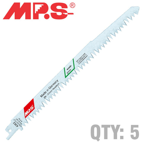 Mps Sabre Saw Blade 230Mm 5Tpi 5/Pack Wood Cutting Fast Cut freeshipping - Africa Tool Distributors