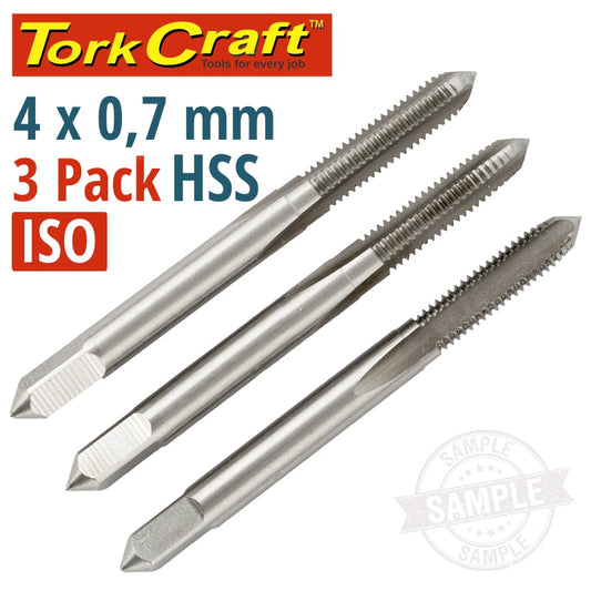 Taps Hss 4X0.7Mm Iso 3/Pack freeshipping - Africa Tool Distributors