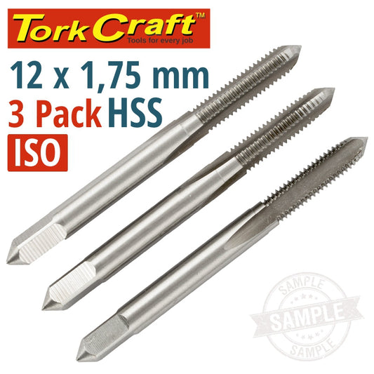 Taps Hss 12X1.75Mm Iso 3/Pack freeshipping - Africa Tool Distributors