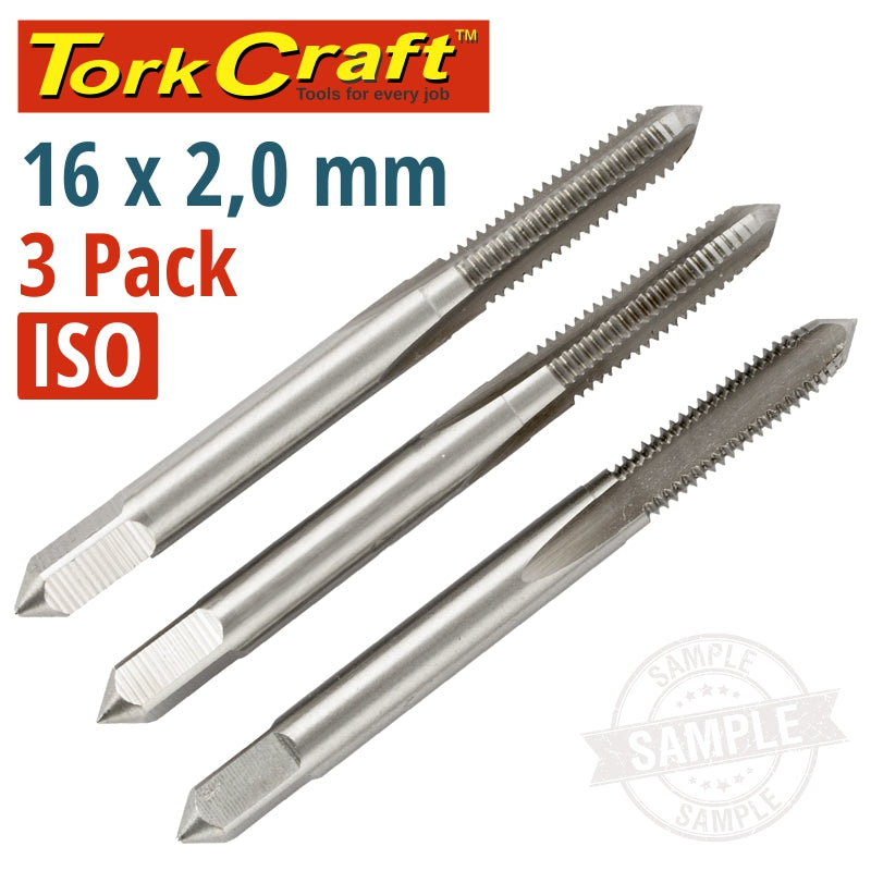 Taps Hss 16X2.00Mm Iso 3/Pack freeshipping - Africa Tool Distributors