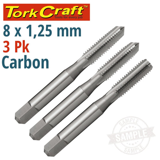 Taps Carb.Steel 8X1.25Mm 3/Pk freeshipping - Africa Tool Distributors