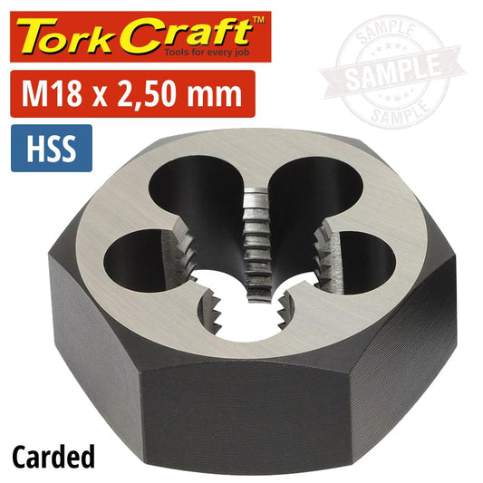 Die Hss Hex 18Mm 1/Card freeshipping - Africa Tool Distributors