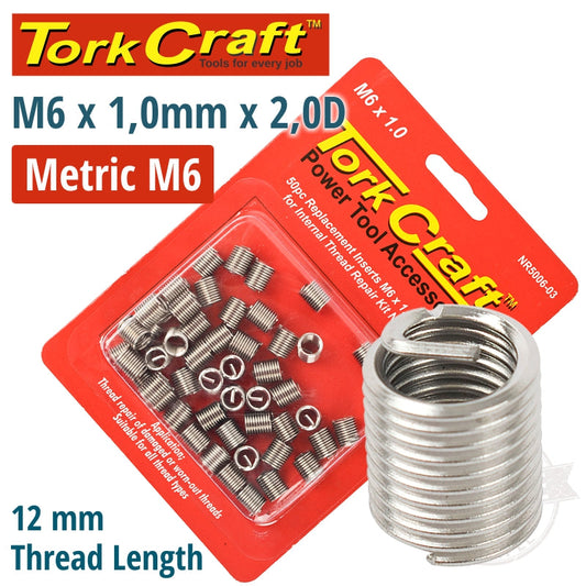 Thread Repair Kit M6 X 1.0 X 2.0D Repl. Inserts For Nr5006 freeshipping - Africa Tool Distributors