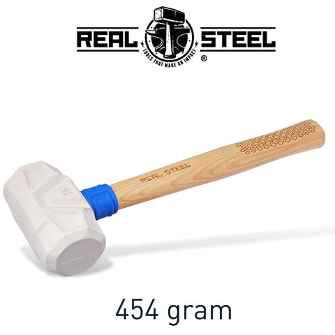 Real Steel Hammer Mallet White 450G 16Oz Hick. Wood Handle freeshipping - Africa Tool Distributors