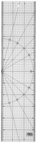 Olfa Metric Quilt Ruler 15CM X 60CM - Metric Grid