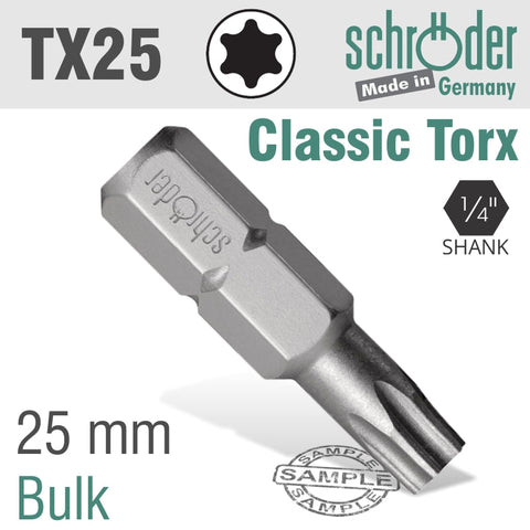 Torx Tx 25 Classic Bit 25Mm freeshipping - Africa Tool Distributors